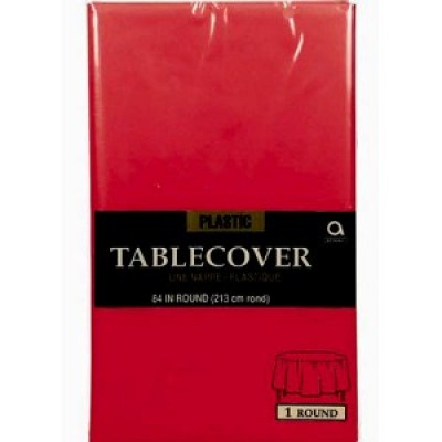 Red Table Cover Round